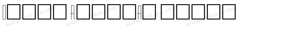 Diner Regular字体转换